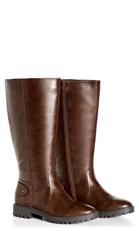 Bailey Wide Fit Brown Tall Boot  6