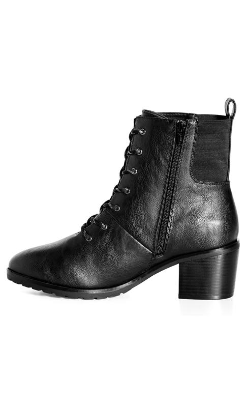 Sloane Lace Up Black Ankle Boot 4