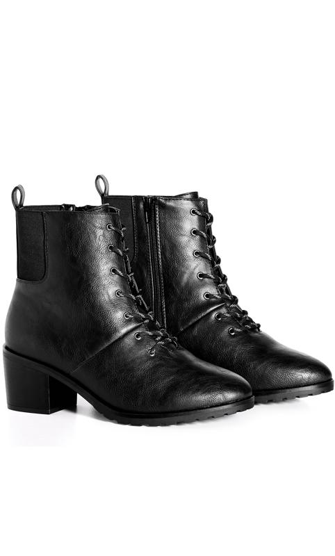 Sloane Lace Up Black Ankle Boot 6