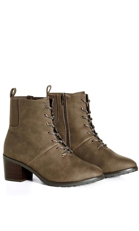 Sloane Lace Up Brown Ankle Boot 6