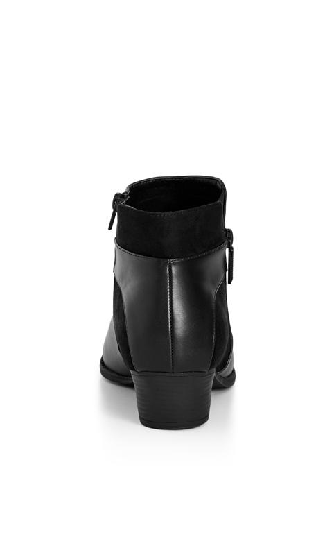 Haley Wide Fit Black Ankle Boot 3