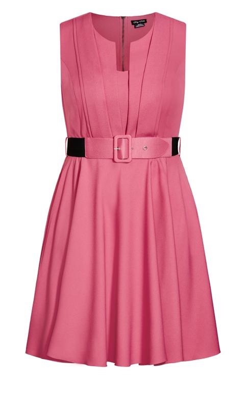 Evans Rosey Pink Panel Mini Dress 5