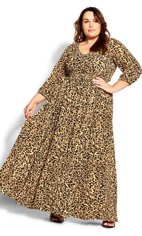 Sarah Leopard Maxi Dress 2