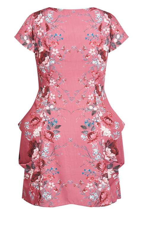 Evans Pink Floral Mini Dress 4
