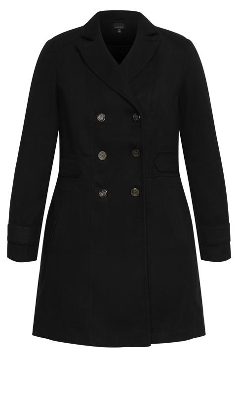 Avenue Black Military Coat 7