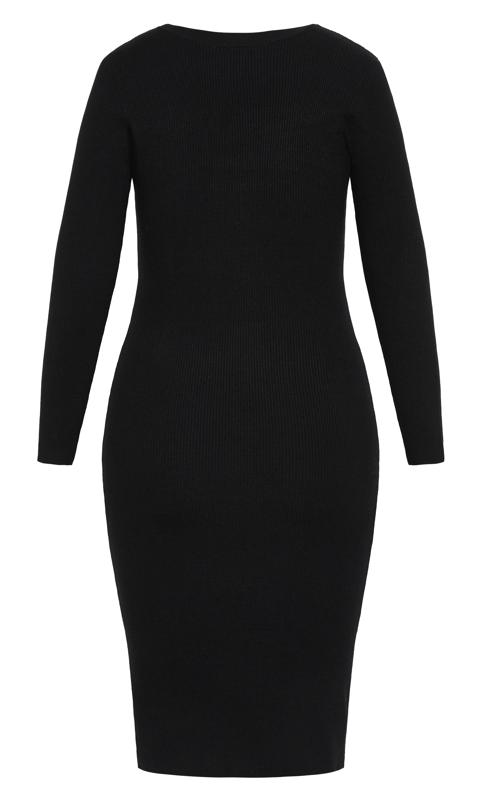Evans Black Marly Sweater Dress 5