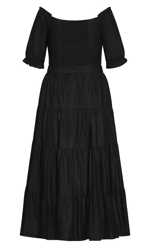 Puff Sleeve Black Maxi Dress 7