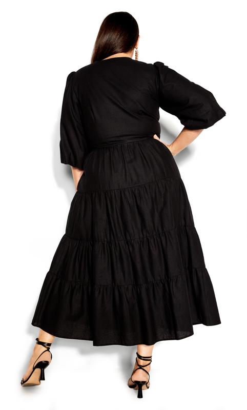 English Rose Black Maxi Dress 4