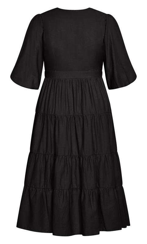 English Rose Black Maxi Dress 6