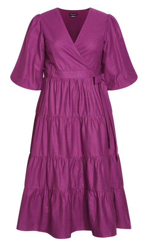 Evans Purple English Rose Maxi Dress 6