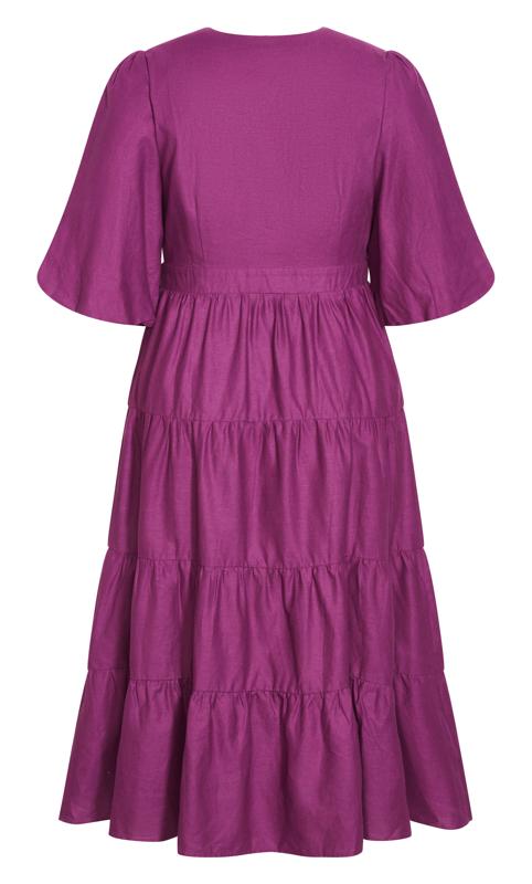 Evans Purple English Rose Maxi Dress 7