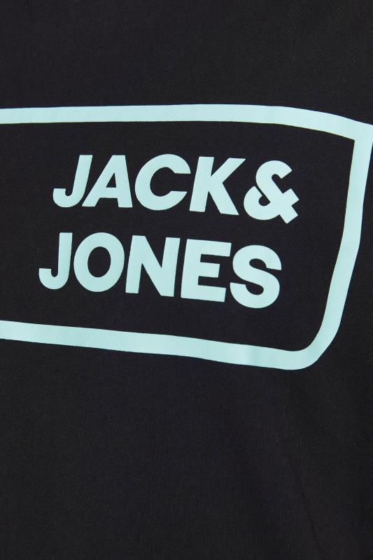 JACK & JONES Big & Tall Black Logan T-Shirt_D.jpg