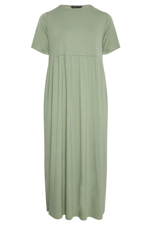 LIMITED COLLECTION Plus Size Light Green Pocket Maxi Dress | Yours Clothing 6