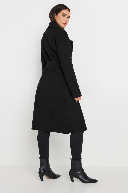 LTS Tall Black Formal Wrap Coat | Long Tall Sally 3