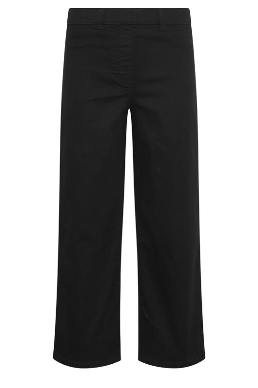 M&Co Petite Black Wide Leg Jeggings | M&Co 5