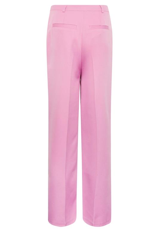 LTS Tall Women's Pink Split Hem Wide Leg Trousers | Long Tall Sally 6