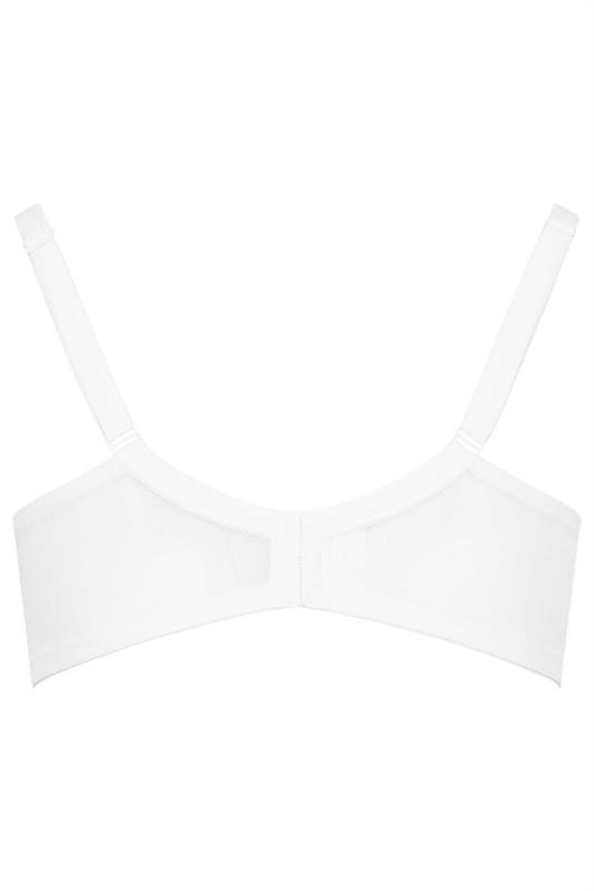 Plus Size White Smooth Classic Non-Padded Underwired Full Cup Bra | Yours Clothing 3