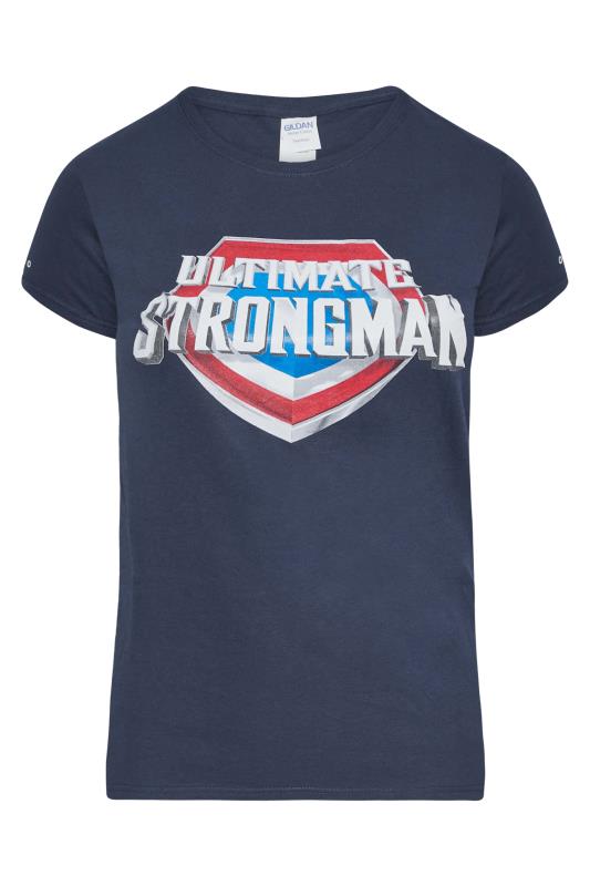  dla puszystych BadRhino Women's Blue Ultimate Strongman T-Shirt