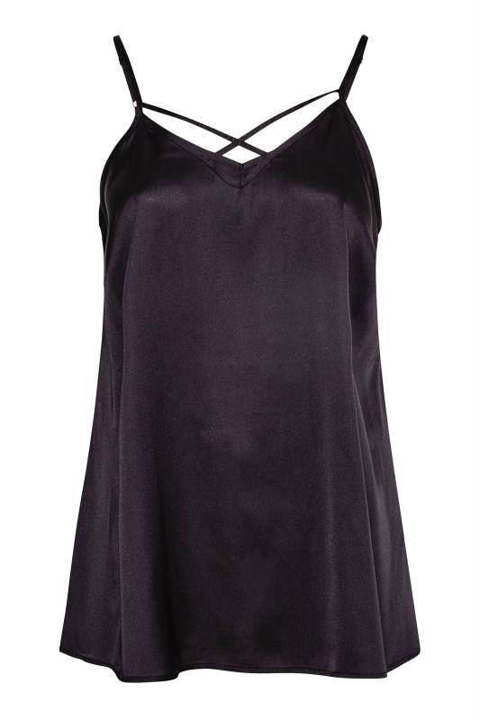 LIMITED COLLECTION Curve Black Satin Cami Top_X.jpg