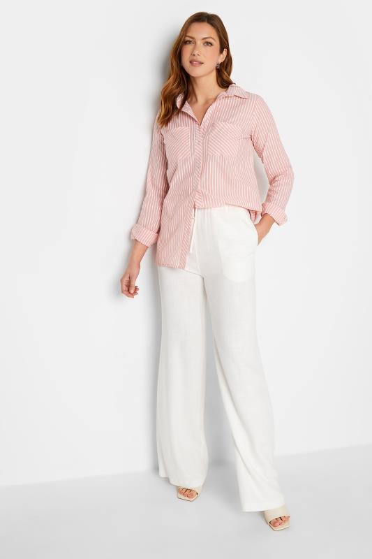 LTS Tall Women's Pink Cotton Stripe Shirt | Long Tall Sally 2