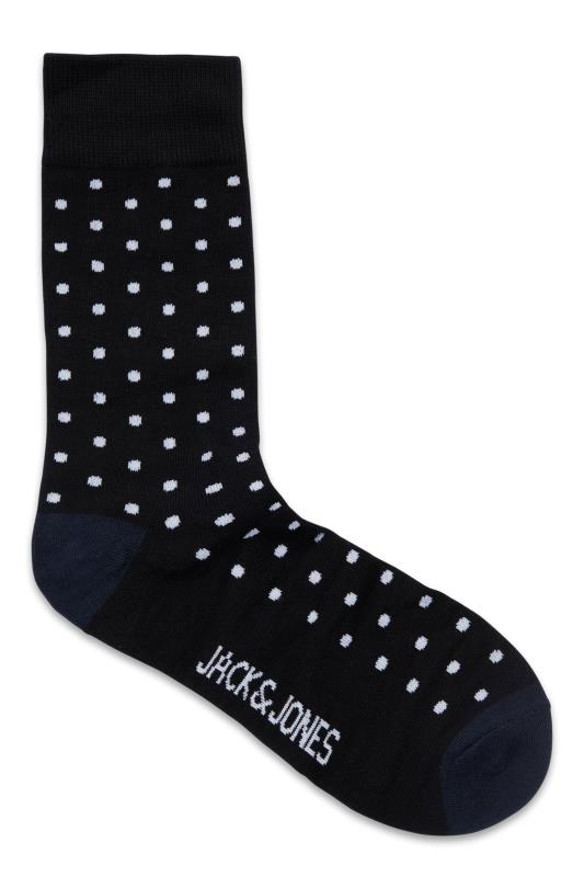JACK & JONES Grey Spot Print Socks Gift Box 5