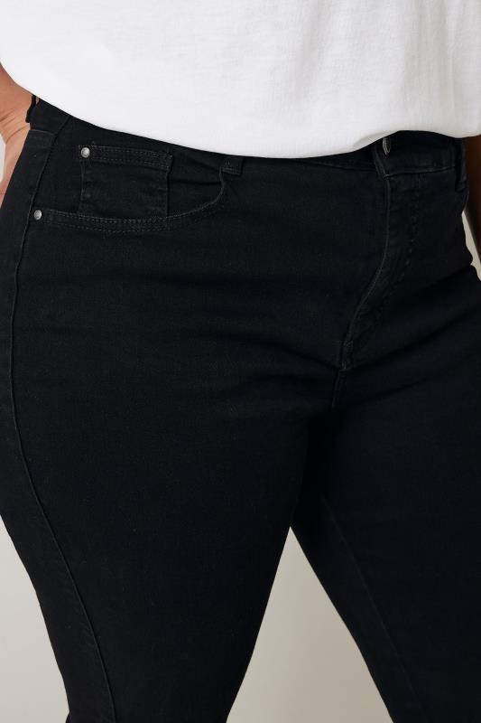 EVANS Plus Size Black Bootcut Jeans | Evans 4