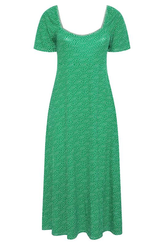 LIMITED COLLECTION Curve Green Spot Print Maxi Dress_F.jpg