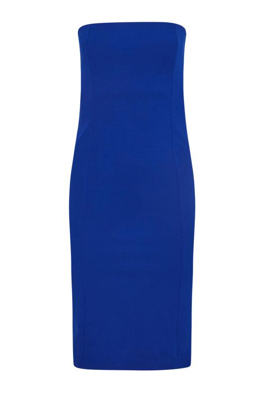 Petite Cobalt Blue Bandeau Midi Dress 5