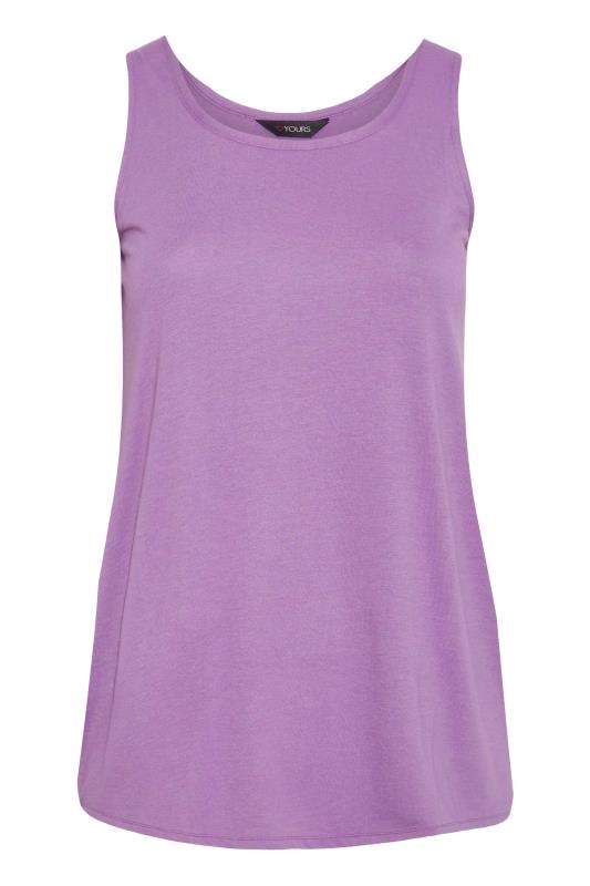 Plus Size Purple Vest Top | Yours Clothing  5
