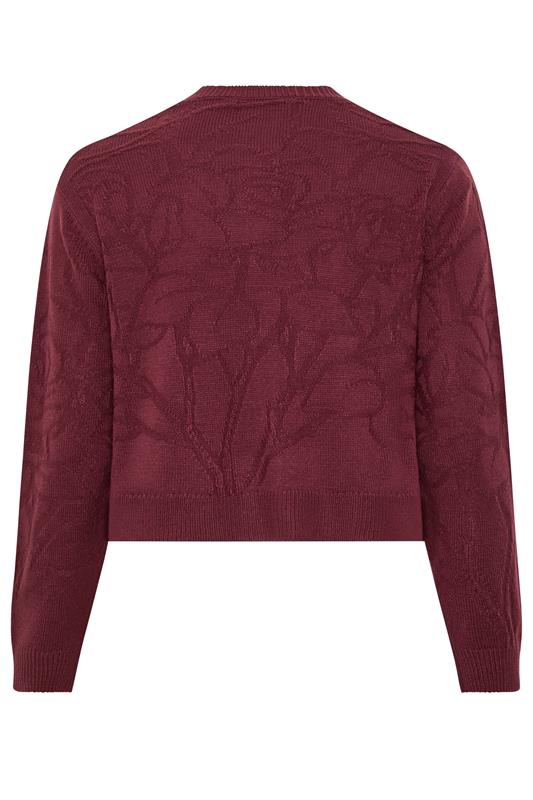 LIMITED COLLECTION Plus Size Red Rose Jacquard Cardigan 7