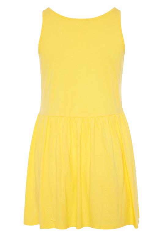 Yellow Peplum Vest Top | Yours Clothing 6