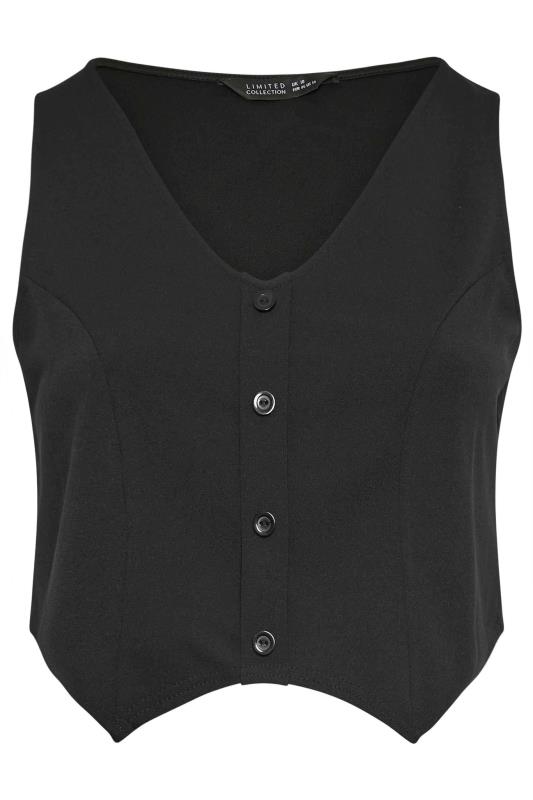 LIMITED COLLECTION Curve Black Waistcoat | Yours Clothing  6