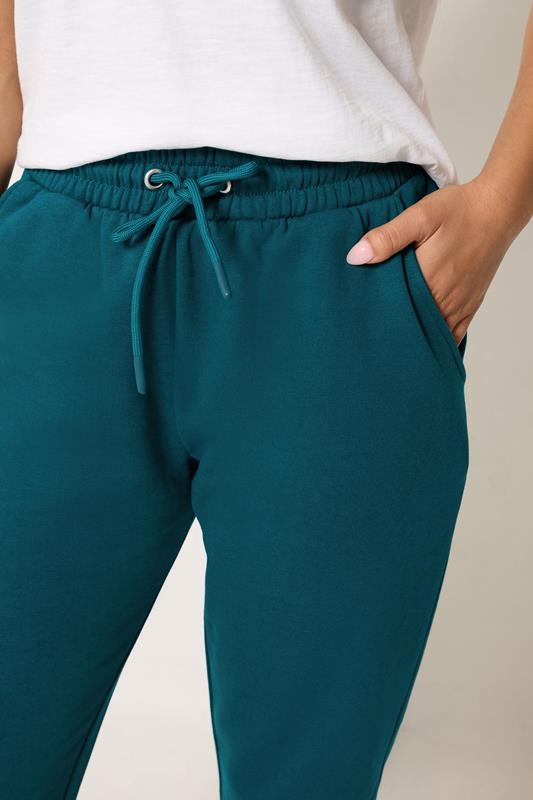 M&Co Petite Teal Green Cuffed Joggers | M&Co 4