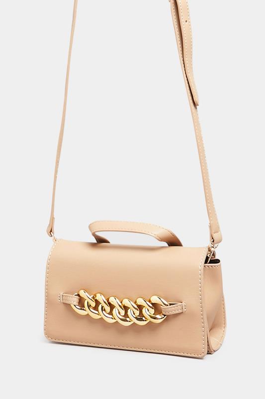  Grande Taille Beige Brown Chunky Chain Mini Bag