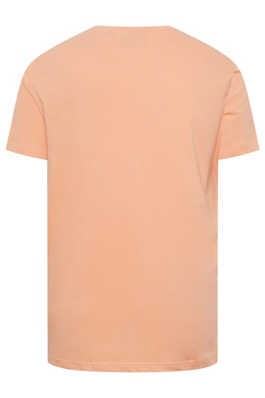 LYLE & SCOTT Big & Tall Terracotta Orange Core T-Shirt | BadRhino 4