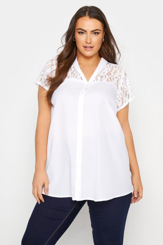 oversized white shirt plus size