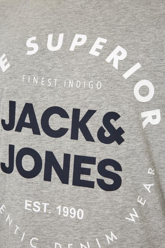 JACK & JONES Grey Herro Long Sleeve T-Shirt_S.jpg