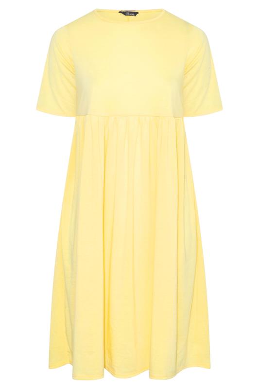 LIMITED COLLECTION Curve Lemon Yellow Smock Dress_X.jpg