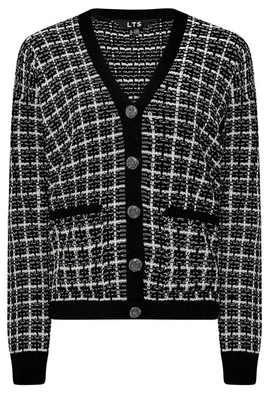 LTS Tall Women's Black Boucle Knitted Cardigan | Long Tall Sally 6