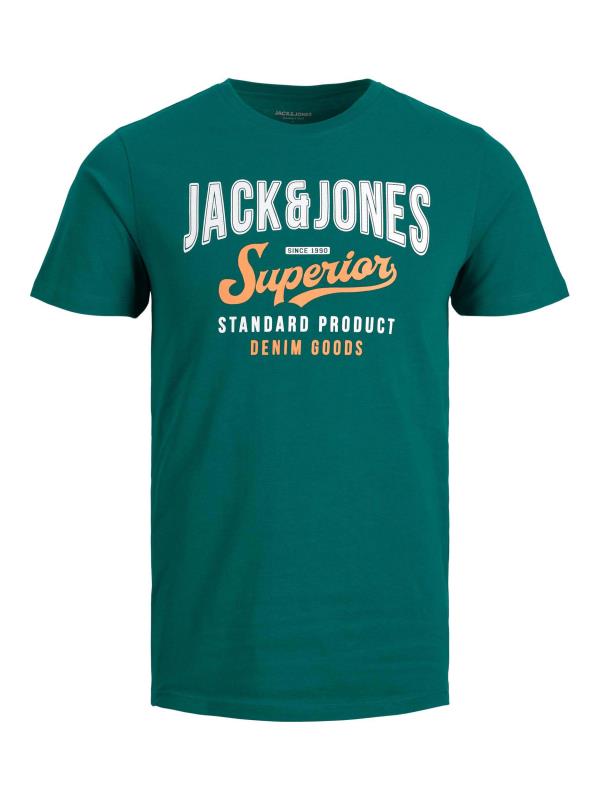 JACK & JONES Big & Tall Dark Green Superior Logo T-Shirt | BadRhino 2