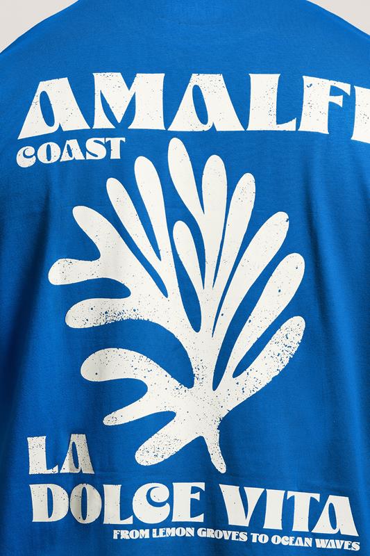 BadRhino Big & Tall Blue Amalfi Coast Graphic T-Shirt | BadRhino 4