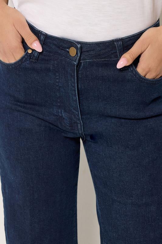 M&Co Dark Indigo Blue Flare Jeans | M&Co 4