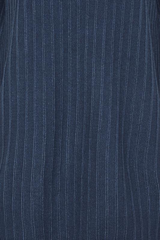 LTS Tall Women's Blue Ribbed Long Sleeve Knit Jumper | Long Tall Sally 5