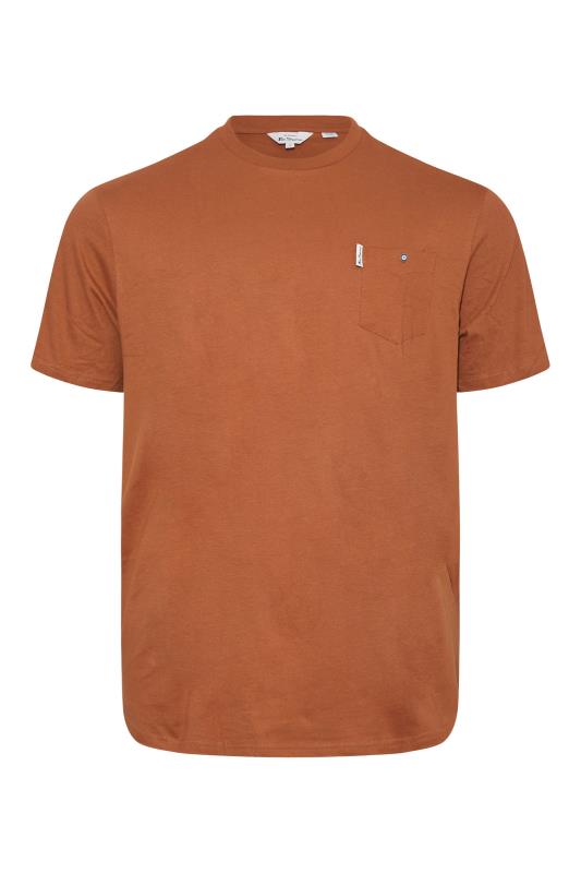 BEN SHERMAN Big & Tall Orange Pocket T-Shirt 3