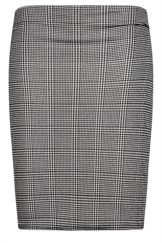 LTS Tall Black & Grey Check Stretch Mini Skirt | Long Tall Sally 5