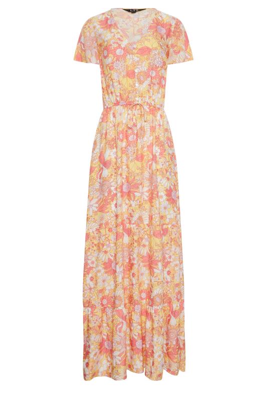 LTS Tall Womens Yellow Floral Print Maxi Dress | Long Tall Sally  6