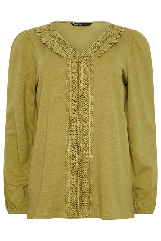 M&Co Green Frill Detail Cotton Blouse | M&Co 5