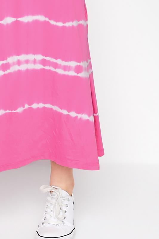 Plus Size Pink Tie Dye Maxi Dress | Yours Clothing 4