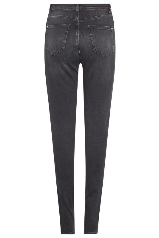 Washed Black Ultra Stretch Skinny Jeans | Long Tall Sally 5