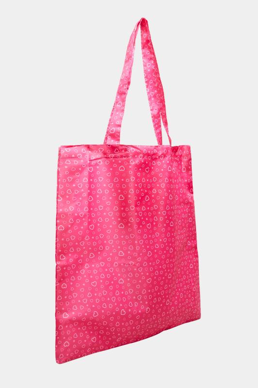Ukraine Crisis 100% Donation Pink Heart Shopper Bag | Yours Clothing 5